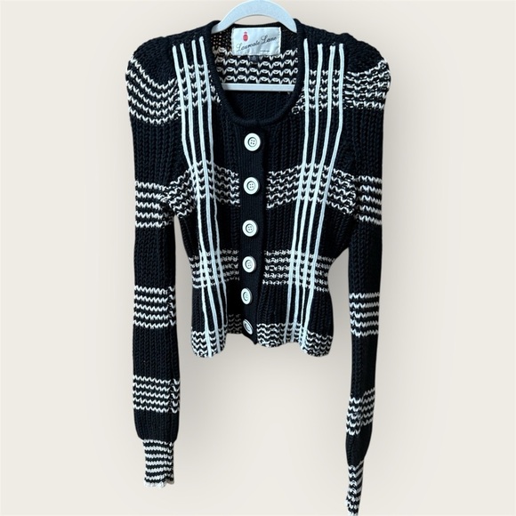Anthropologie Sweaters - laureate lane Anthropologie Black and White Women's Sweater button down long